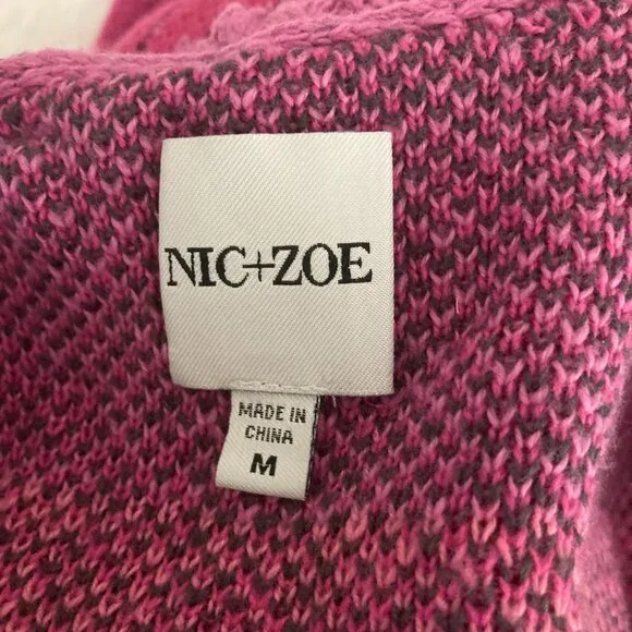 NWOT Nic +Joe Pink Cardigan Medium - Picture 6 of 7